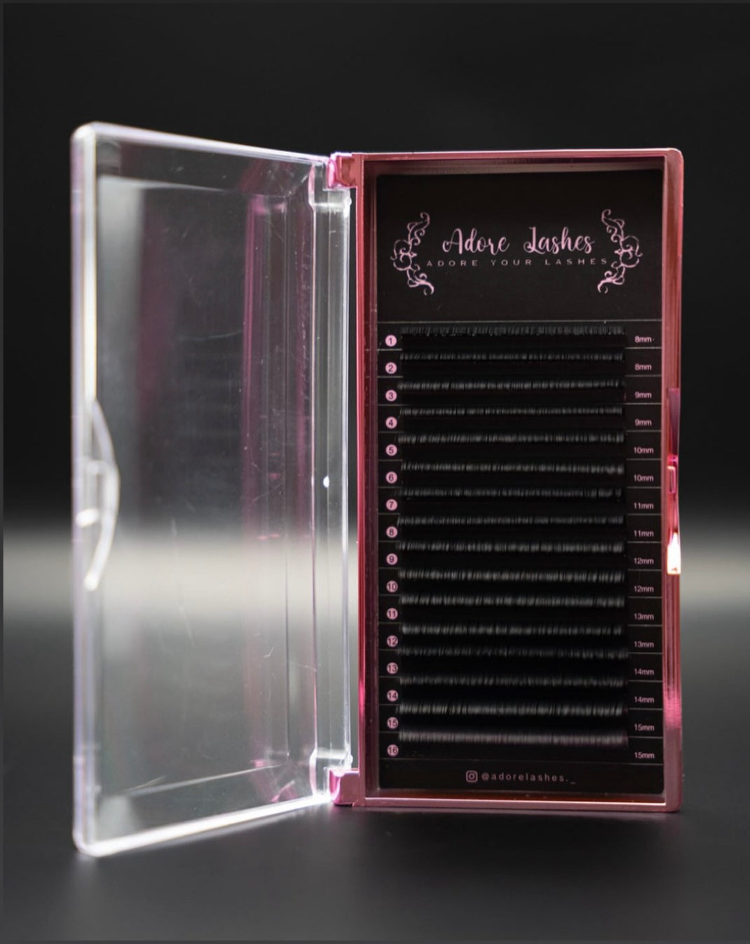 Bottom Lash Trays (5mm-10mm) J curl