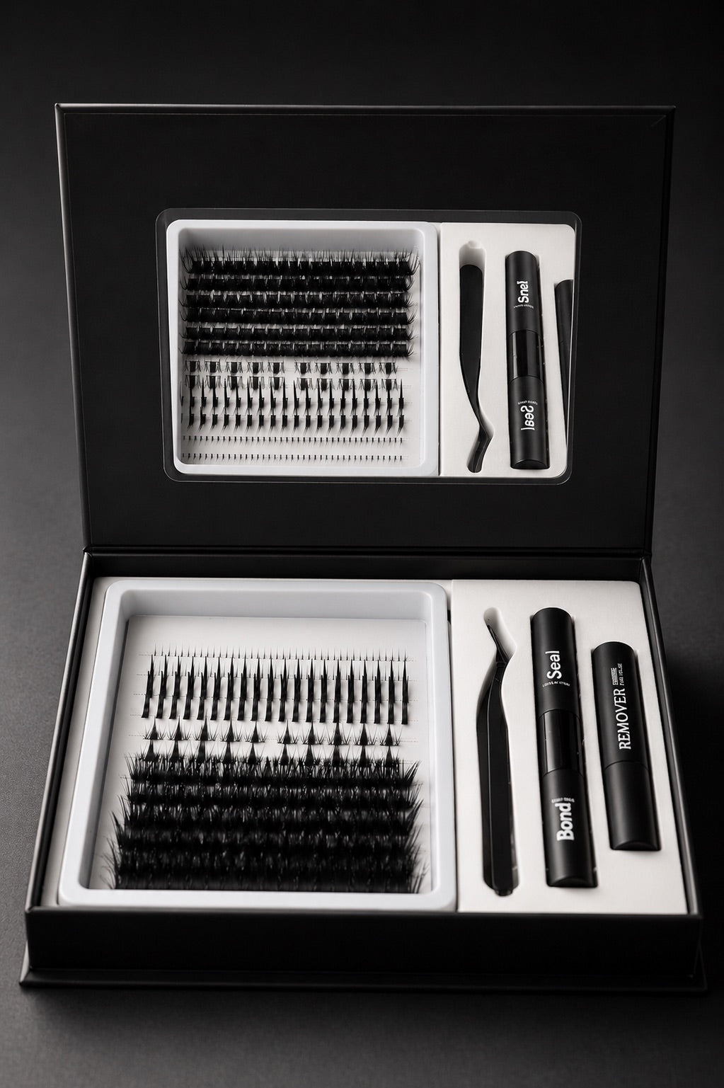 Volume spiked cluster trays + bottoms